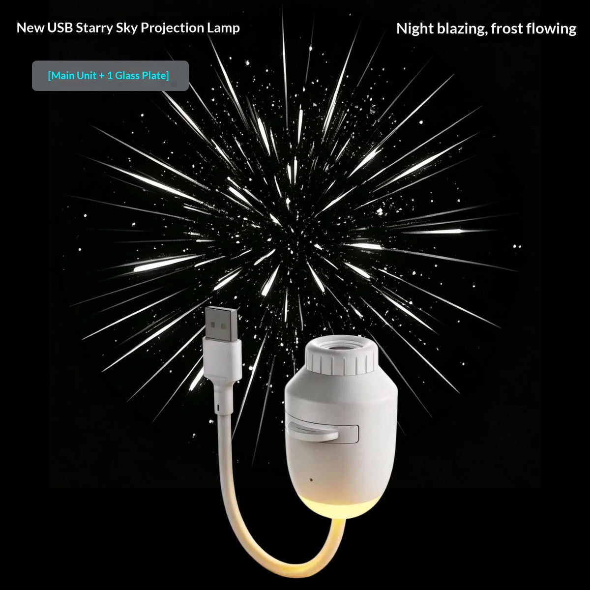 USB Galaxy Star Projector Night Light