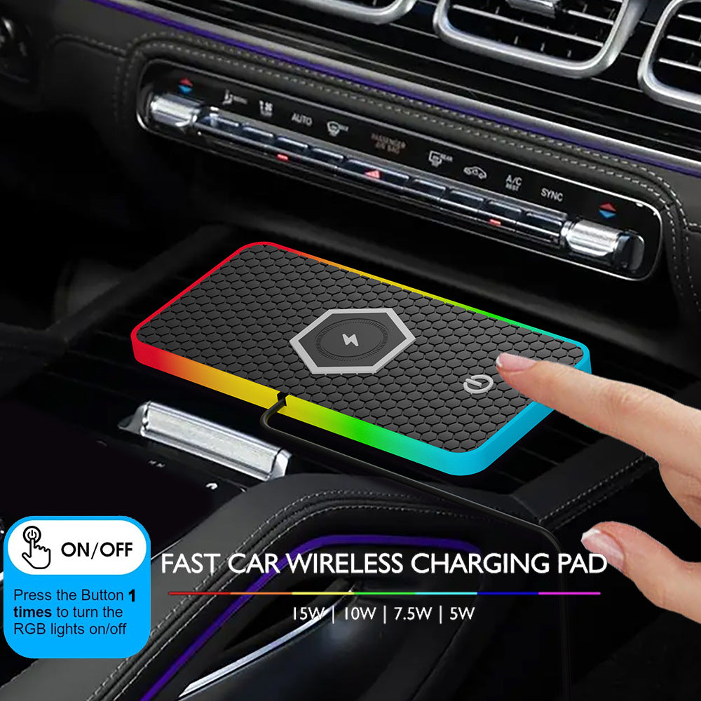 15W Fast Wireless Car Charging Pad