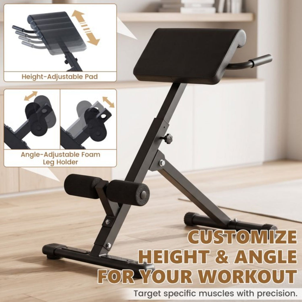 Adjustable Roman Chair Back Extension Bench