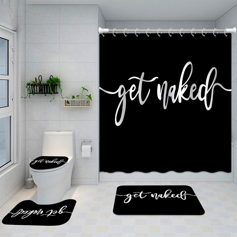 Shower Curtain & Bath Mat Set