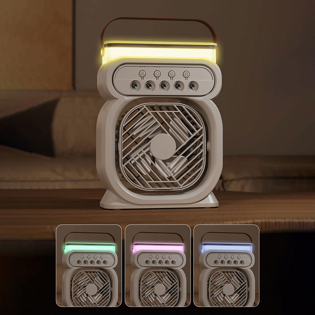3 In 1 Portable Air Conditioner Evaporative Cooler LED Night