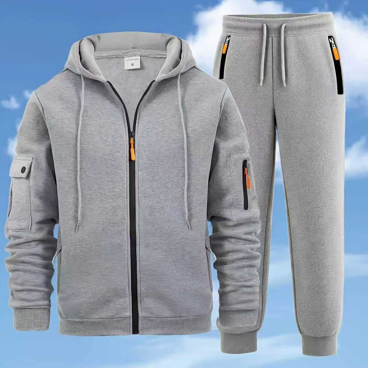 Men's Zip Hoodie & Jogger Tracksuit Set