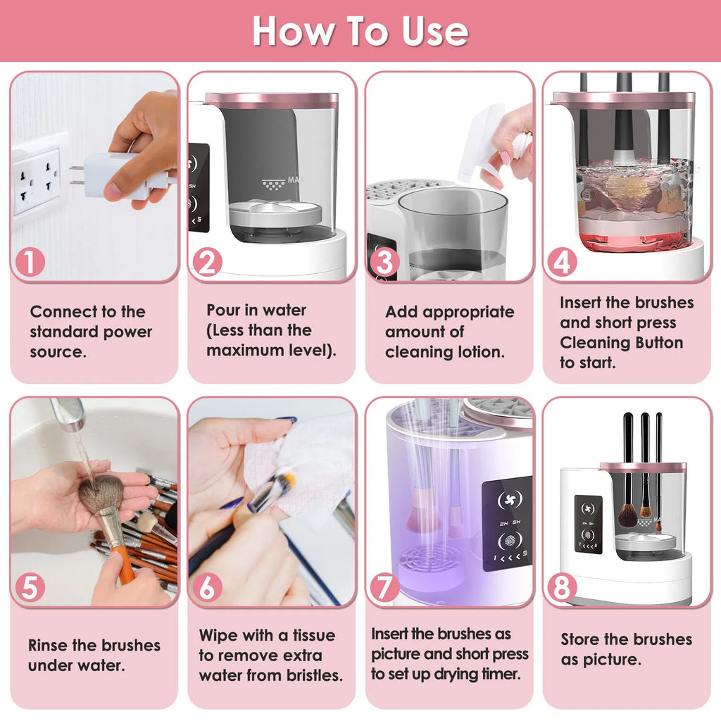4-in-1 Electric Makeup Brush Cleaner & Dryer