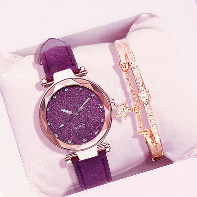 Star Frosted Belt Watch