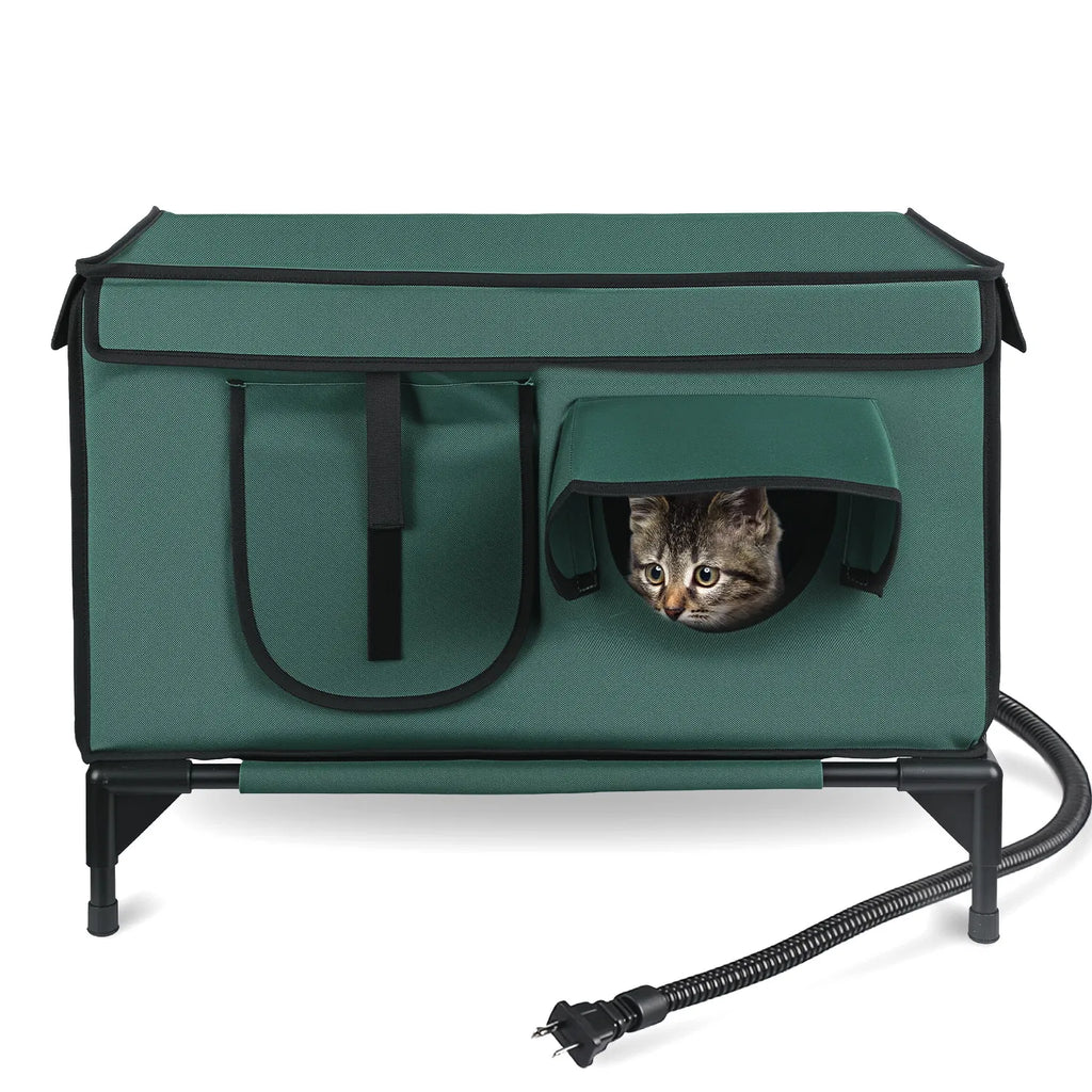 Heated Weatherproof Outdoor Cat House