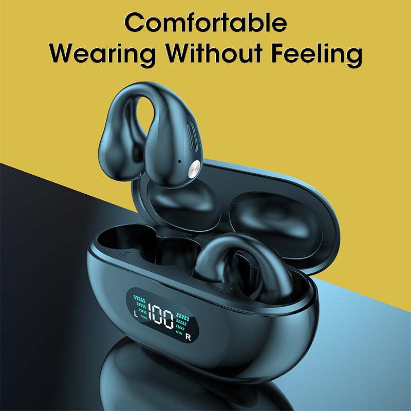 Bone Conduction Ear-Clip Wireless Earbuds Bluetooth 5.3