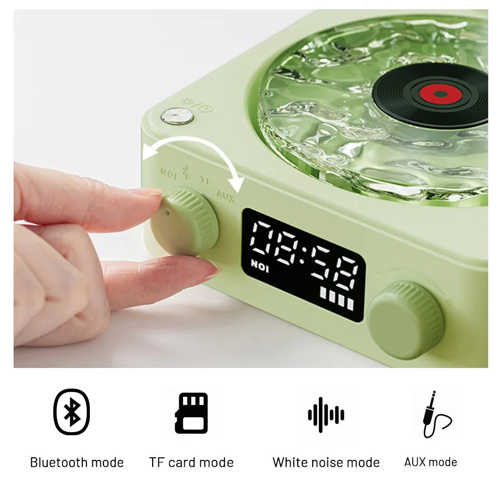 Retro Turntable Speaker Wireless Bluetooth-compatible 5.0