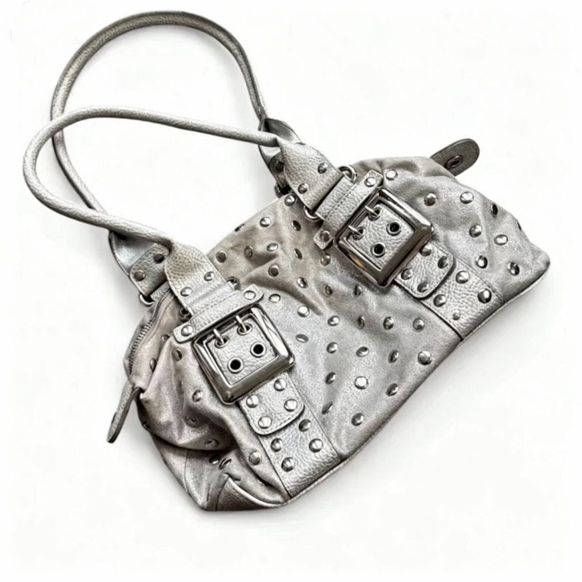 Retro Polka-Dot Rivet Large Capacity Tote Bag