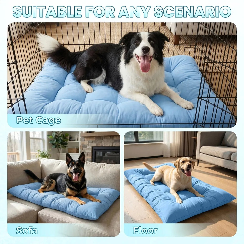 Extra-Large Cooling Dog Sofa Bed with Non-Slip Base
