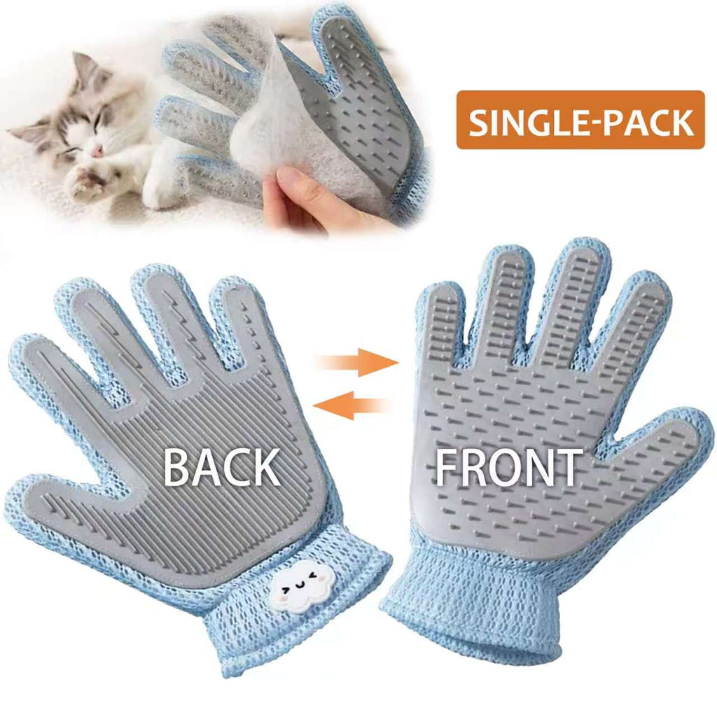 2-in-1 Pet Grooming Glove – Deshedding & Lint Remover