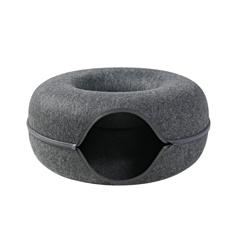 Four Seasons Available Cat Nest Round Woolen Felt Pet Dual-use