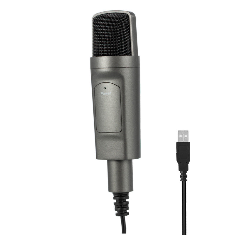 USB Condenser Microphone Computer Desktop Live Recording Wired