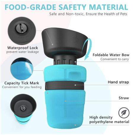 Pet Outdoor Foldable Bottle Dog Travel Water Dispenser