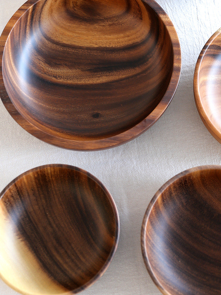 Kitchen Natural Wooden Bowl Household Fruit Salad For Home