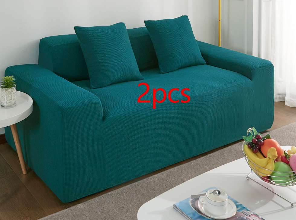 Waterproof Polar Fleece Solid Color Bomb Cover Sofa Slipcover