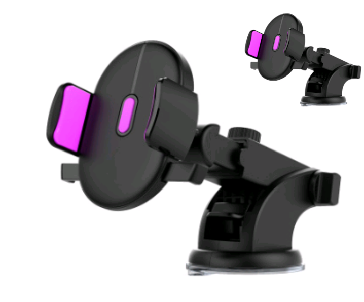 Car Phone Holder Long Rod Telescopic Dashboard Suction Cup