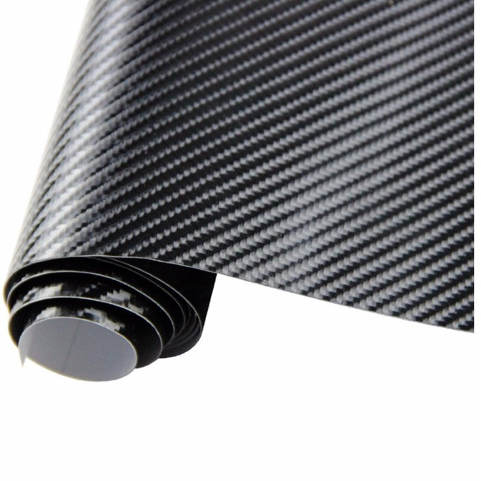 Car Styling Glossy Black 5D Carbon Fiber Vinyl Film Wrap