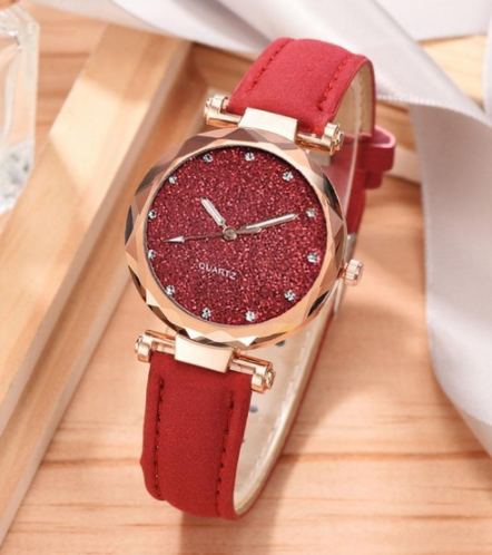 Star Frosted Belt Watch