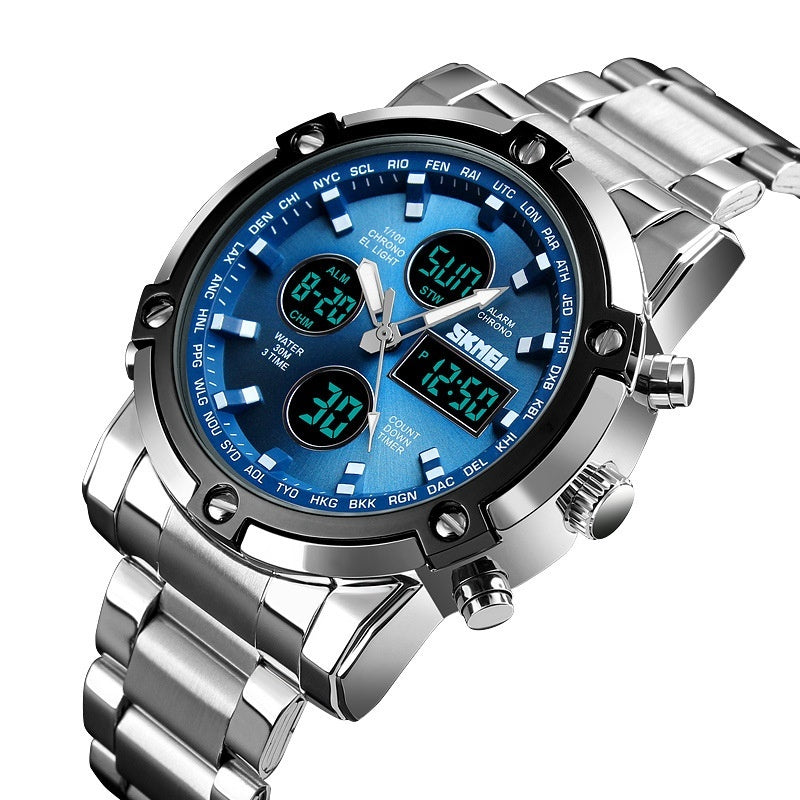 Men's Stylish Steel Band Quartz Watch