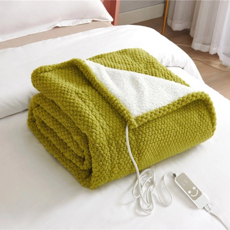 Electric Heated Lap Blanket — Soft Plush Warming Pad, US 110V