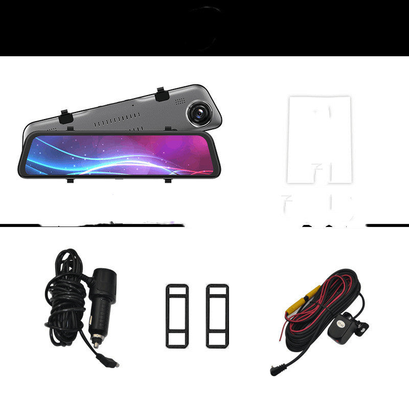 2K Mirror Dash Cam with 12" Touch Screen & Rear Camera