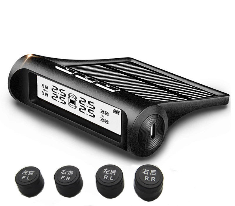 Solar Wireless Tire Pressure Monitor TPMS Monitoring System