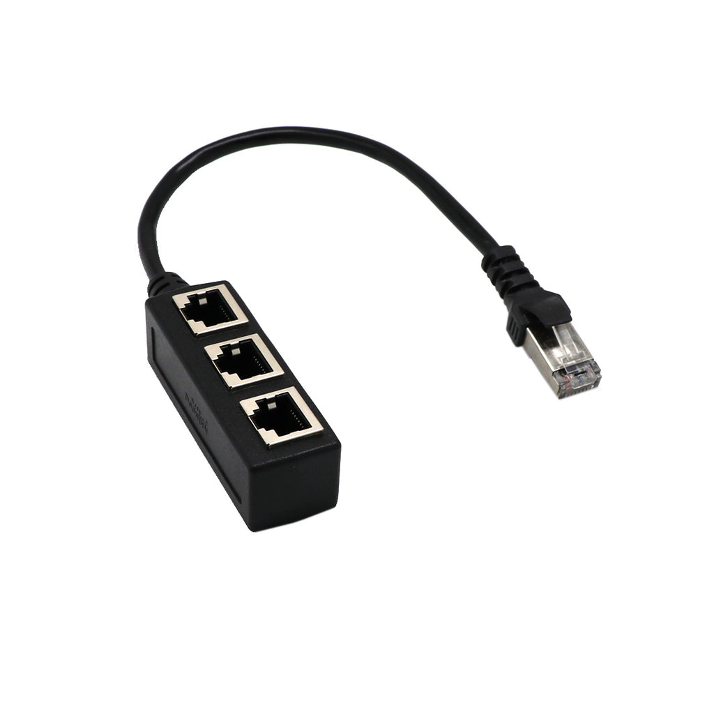 Network Cable Adapter Connecting Line One Male 3 Bus CATE 6