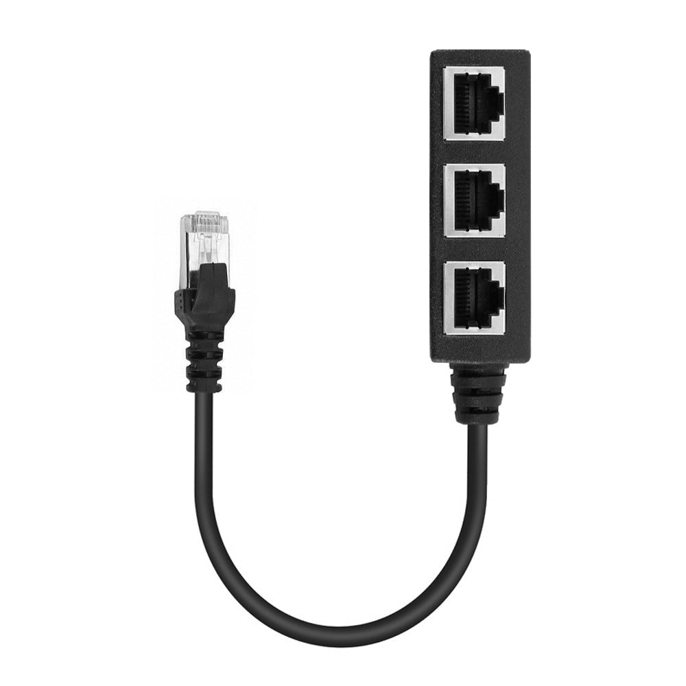 Network Cable Adapter Connecting Line One Male 3 Bus CATE 6