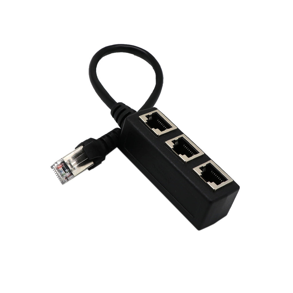 Network Cable Adapter Connecting Line One Male 3 Bus CATE 6