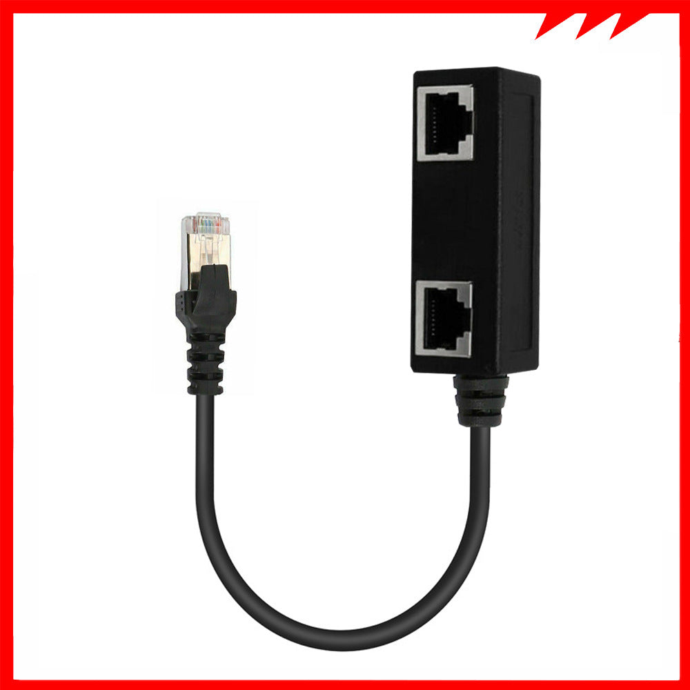 Network Cable Adapter Connecting Line One Male 3 Bus CATE 6