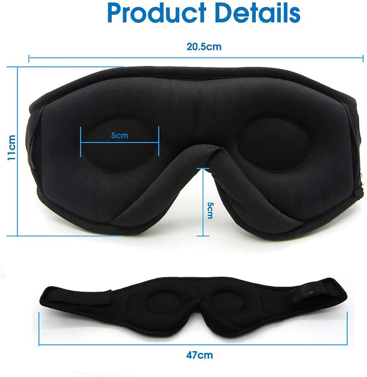 Wireless Bluetooth Stereo Music Eye Mask Blackout Sleep