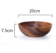 Kitchen Natural Wooden Bowl Household Fruit Salad For Home