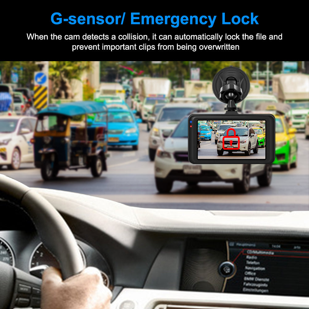HD Night Vision Dash Cam with 3" Screen