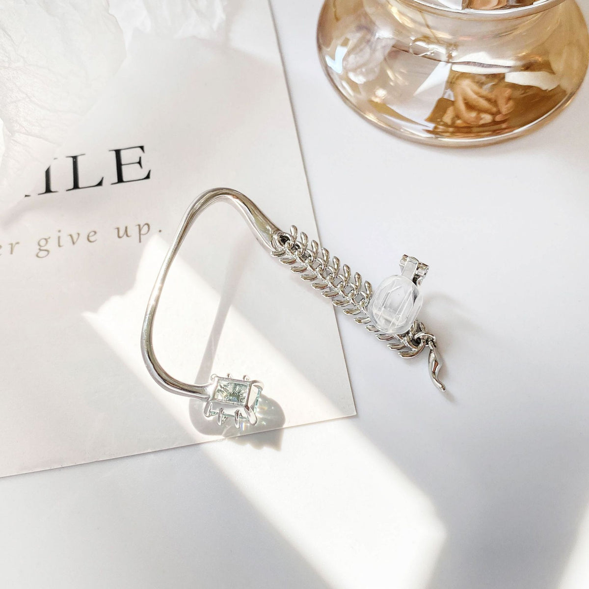 Ring Bone Ear Hook Without Pierced Clip