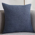 Plain Cotton Linen Sofa Cushion Thickened Square Pillow