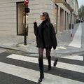 Women's Loose-Fit Short Lapel Coat