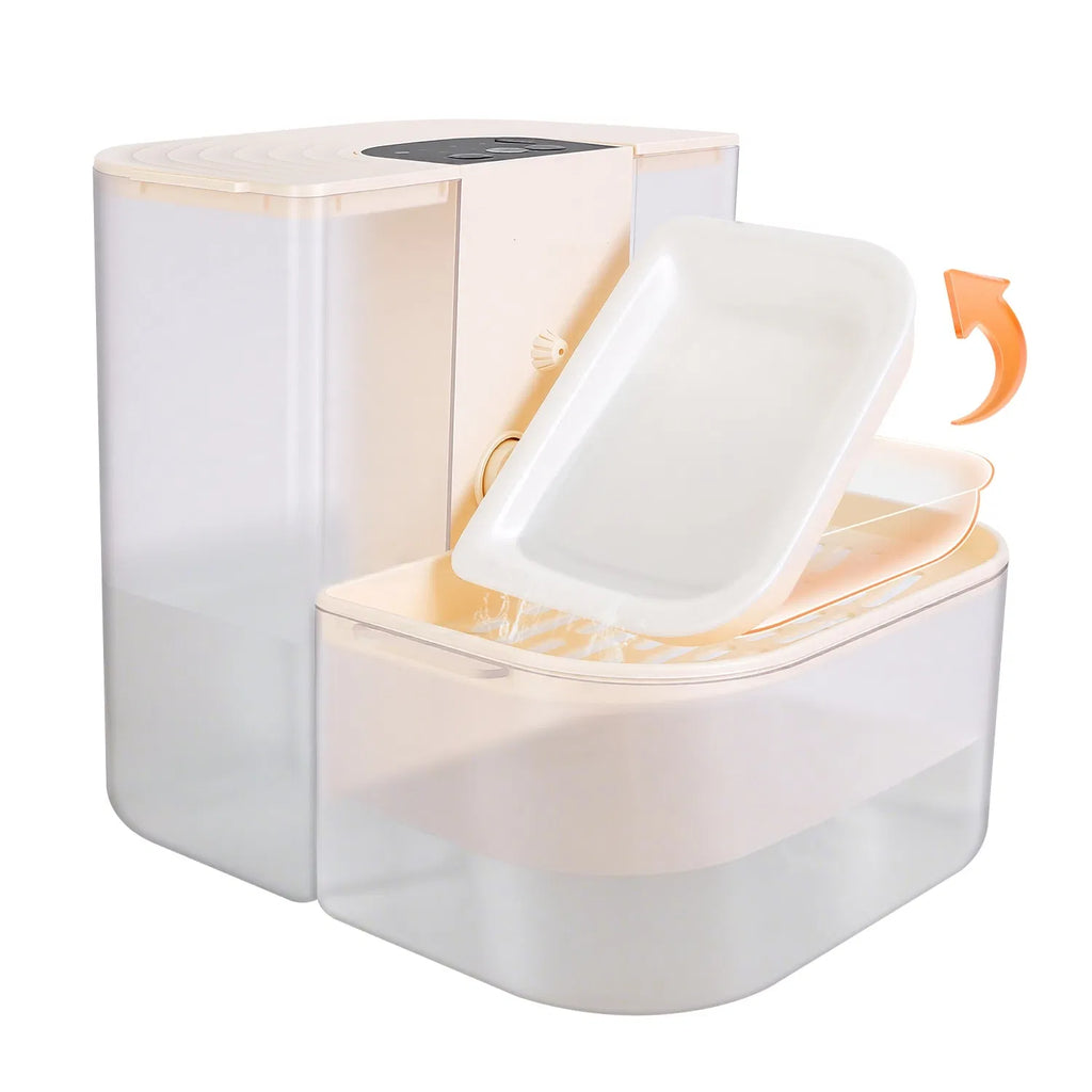 Cordless 4.5L Pet Water Fountain with Dual-Tank Filtration