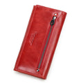 Women's Genuine Leather Long Wallet Clutch