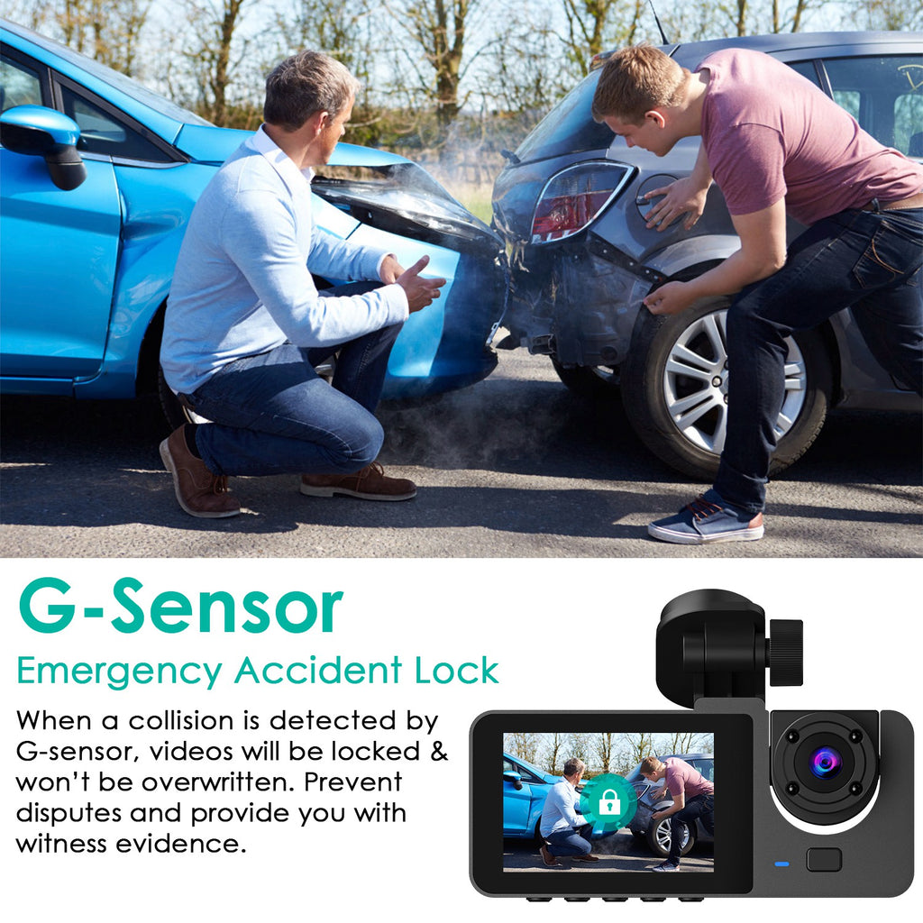 3-Channel Dash Cam – Front, Cabin & Rear with 32GB Card