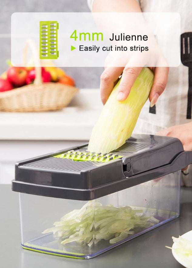 15-in-1 Vegetable Chopper & Dicer with Container