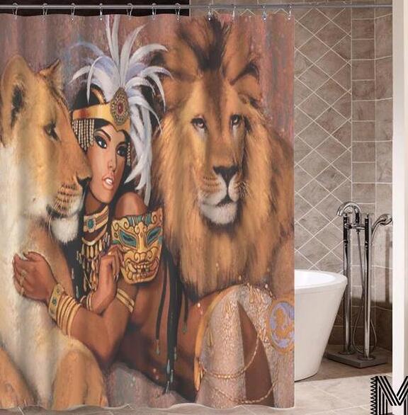Art Design Graffiti Hip Hop African Girl with Black Hair Big