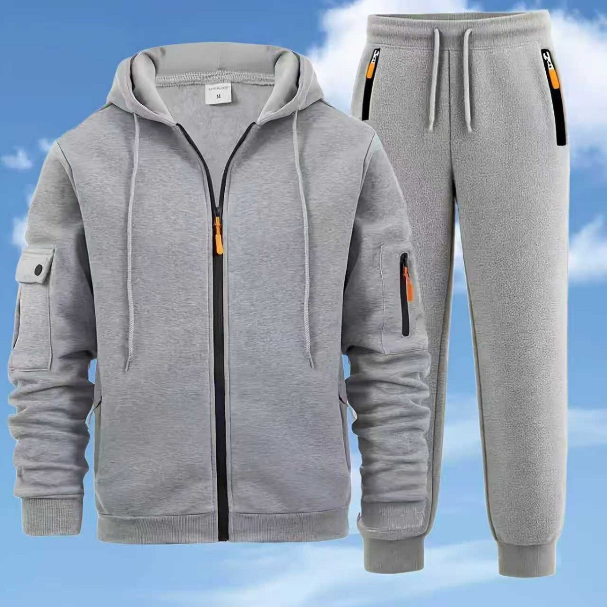 Men's Zip Hoodie & Jogger Tracksuit Set