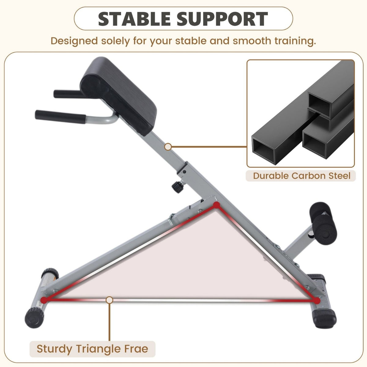 Adjustable Roman Chair Back Extension Bench