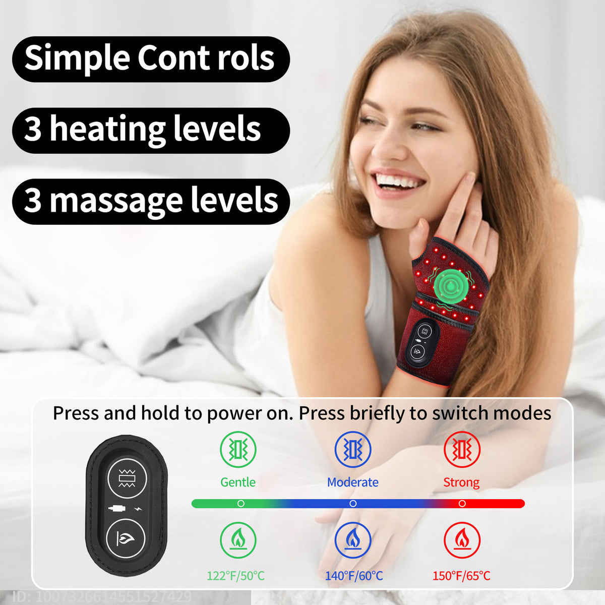 Red Light Therapy Heated Wrist Massager Wrap
