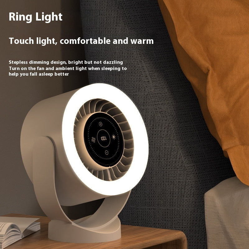 Desktop Adjustable Fan Light Rechargeable Wall Mount Table Led