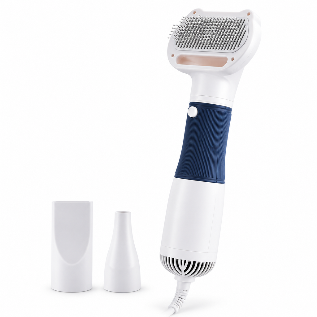 3-in-1 Pet Hair Dryer & Slicker Brush