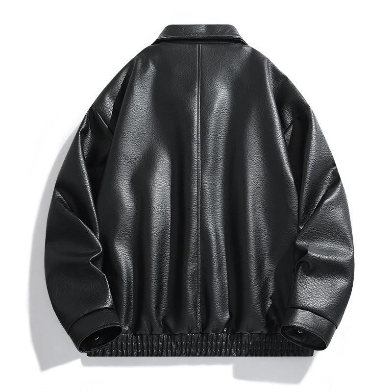Men's Vintage Biker Faux Leather Jacket