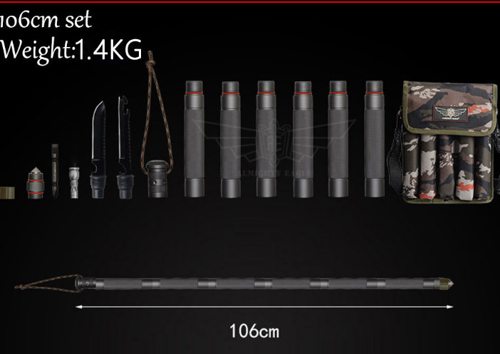 Outdoor Defense Tactical Stick Alpenstock Hiking Camping