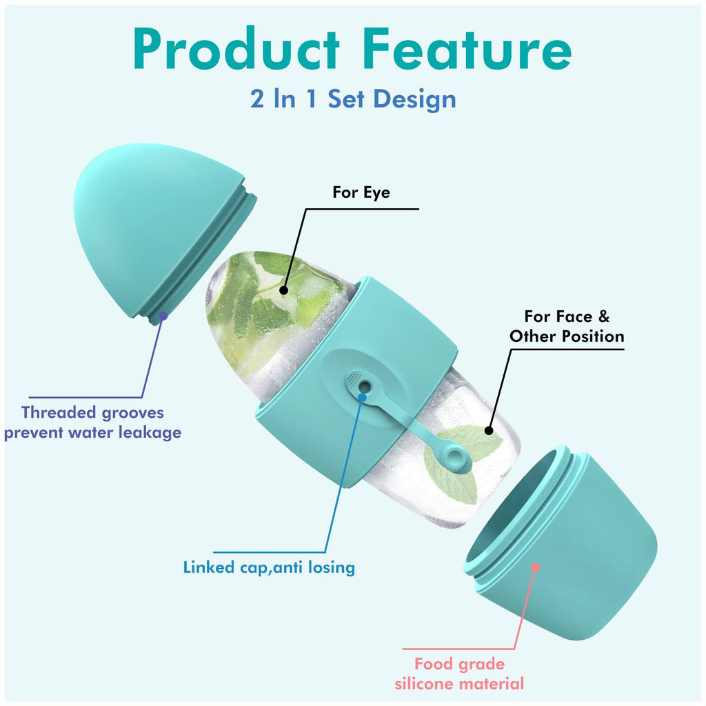 Silicone Ice Face Roller Contour Shrink Pores Remove Dark