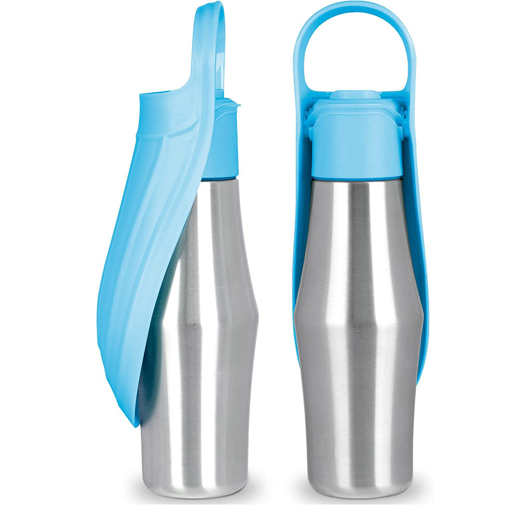 Portable Pet Dog Water Bottle Soft Silicone Leaf Design